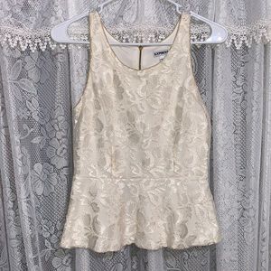 EXPRESS peplum lace top